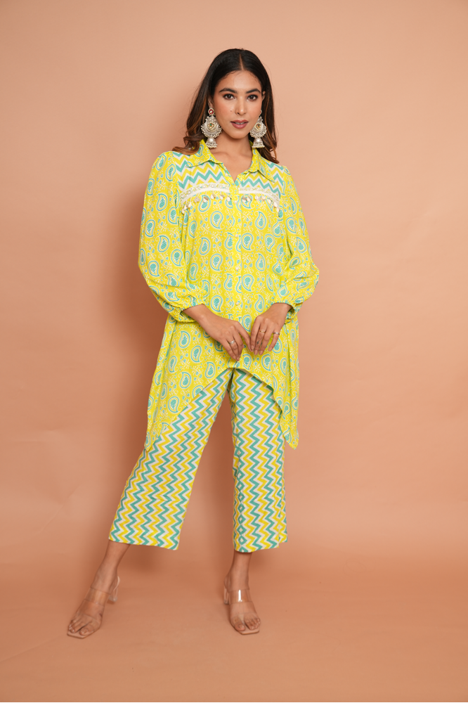 Lime green festive set