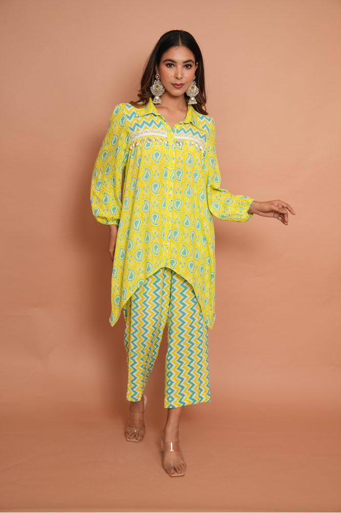 Lime green festive set