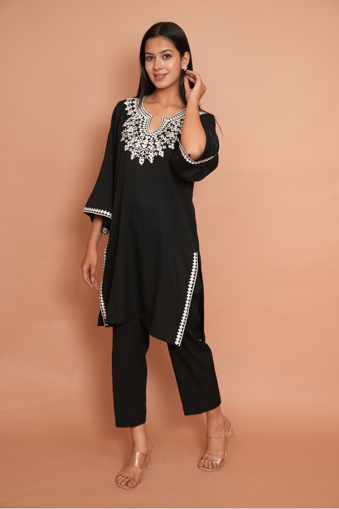 Black Kurta with Pant