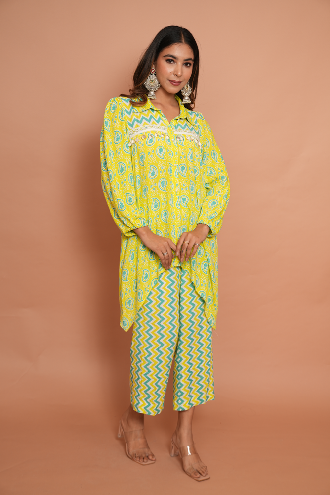 Lime green festive set
