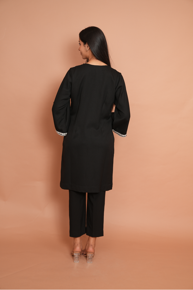 Black Kurta with Pant