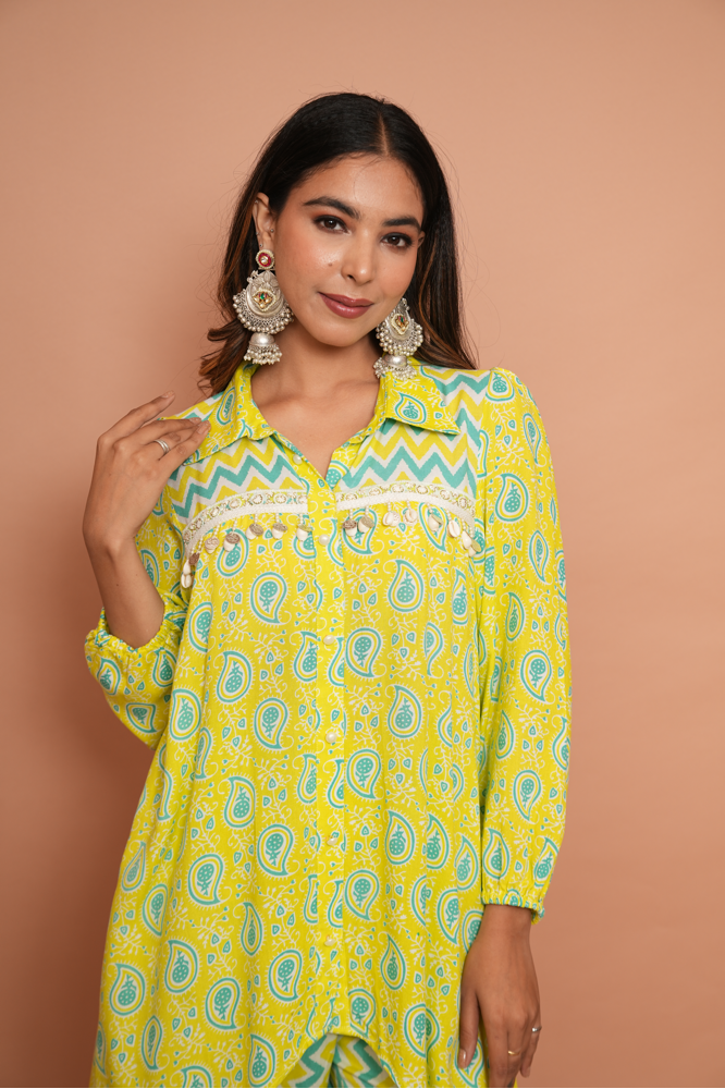 Lime green festive set