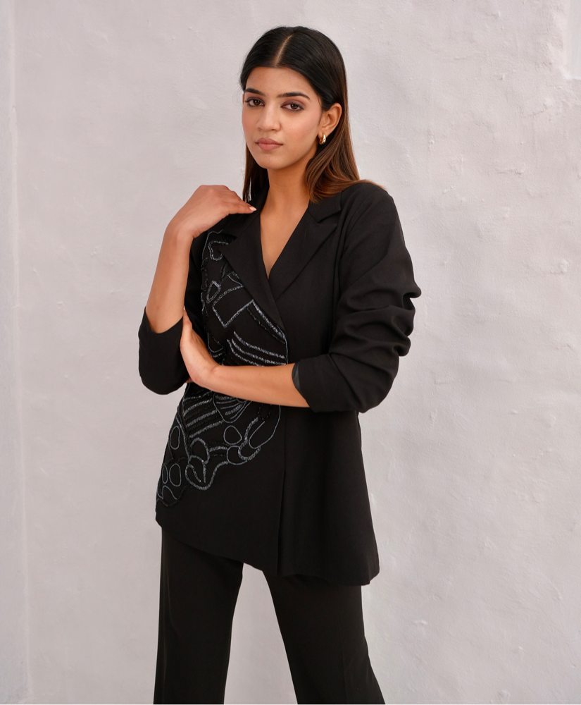 Black Muse Coat Set
