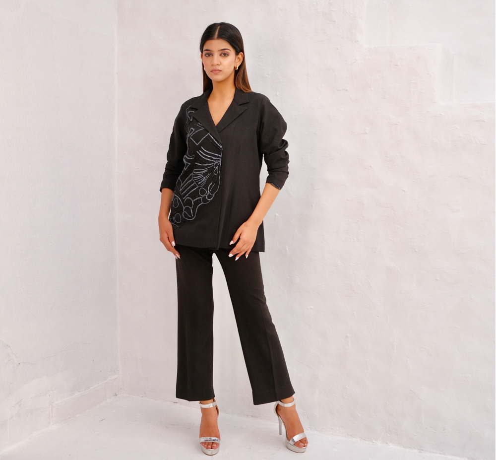 Black Muse Coat Set