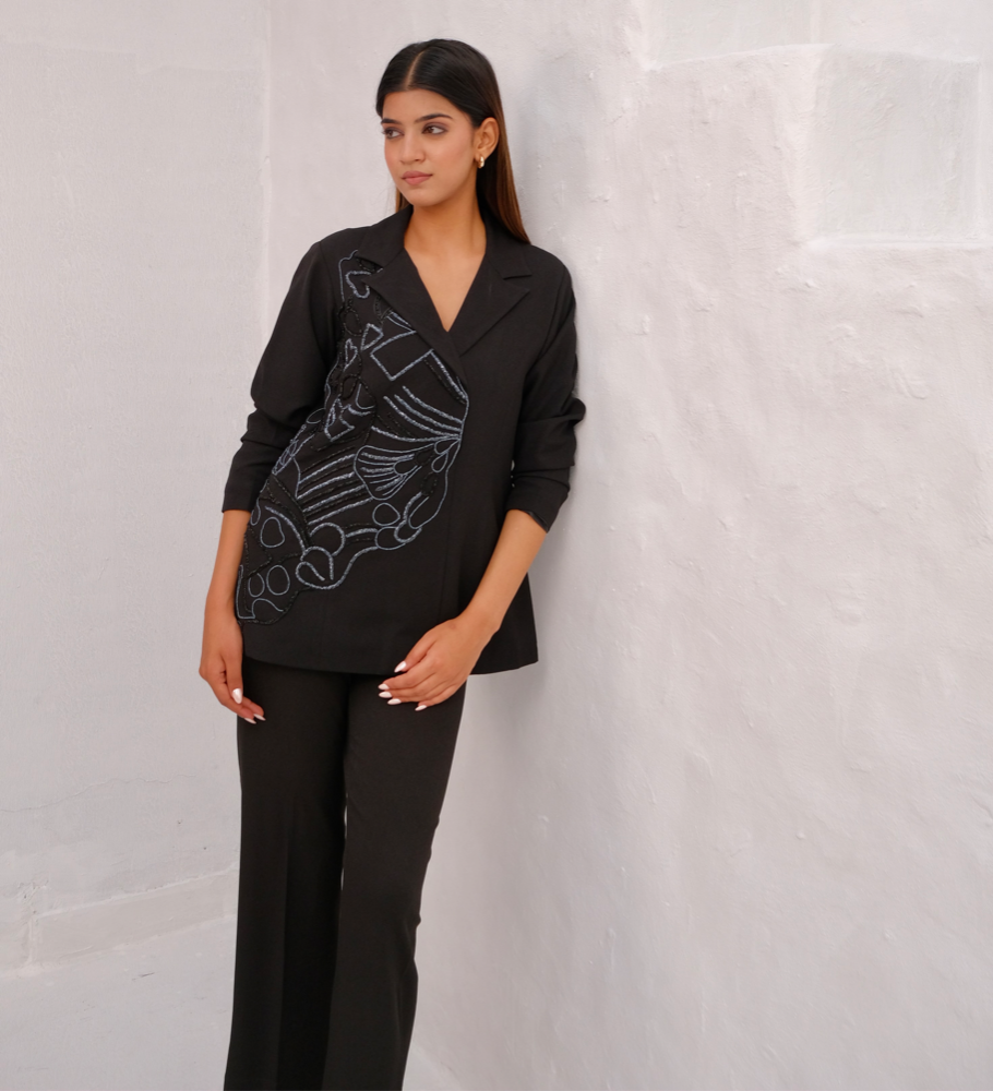 Black Muse Coat Set