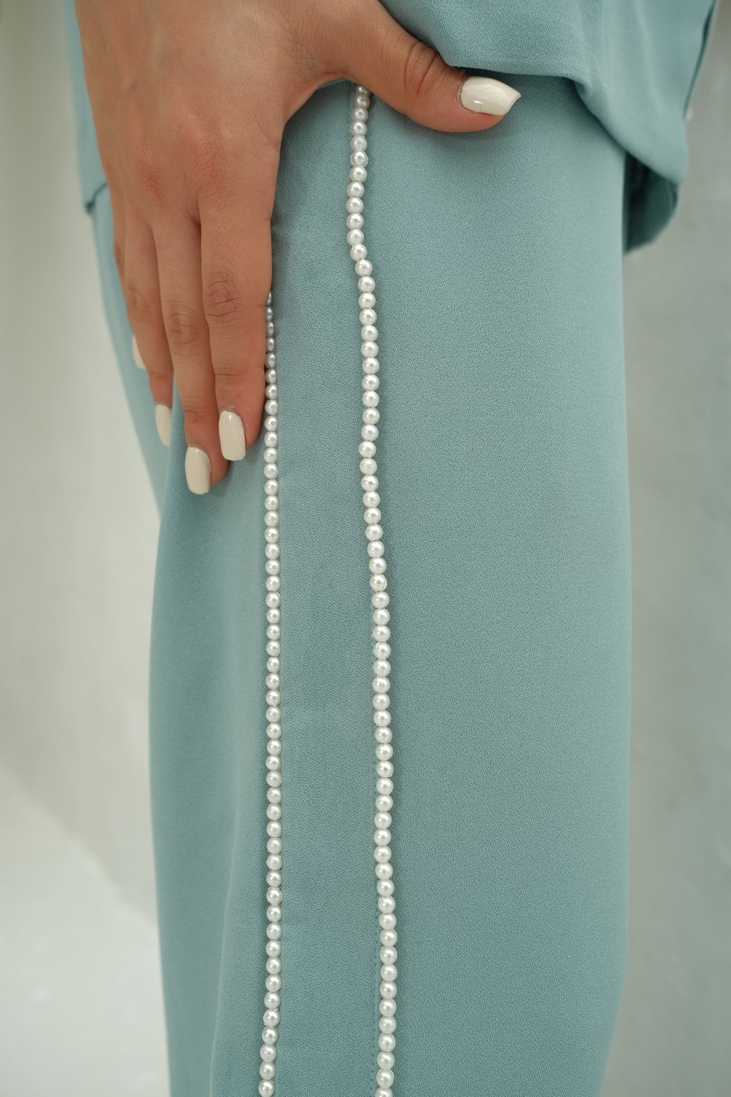 Shawl Embellished collar co-ord set