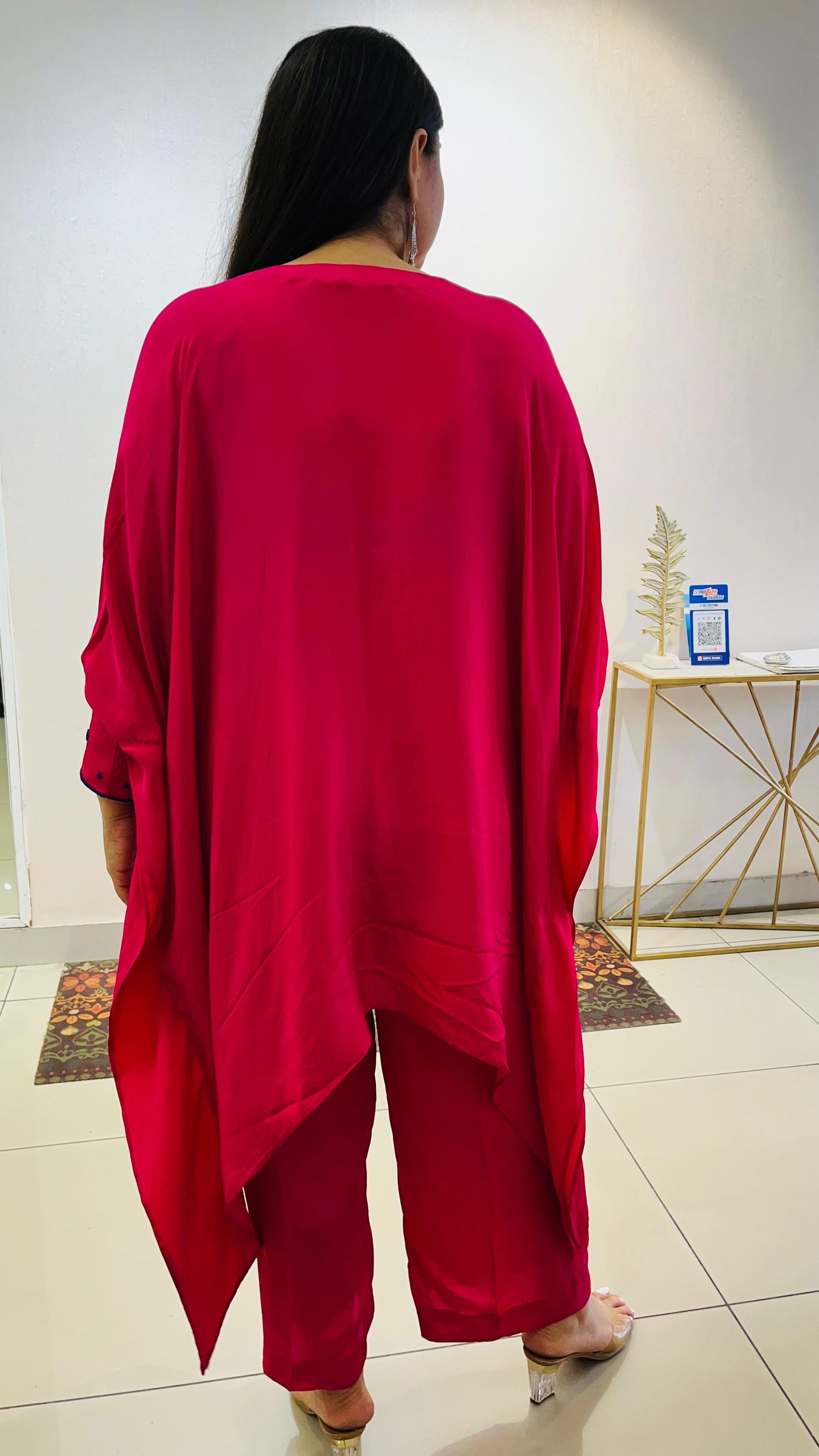 Fuchsia kaftan set