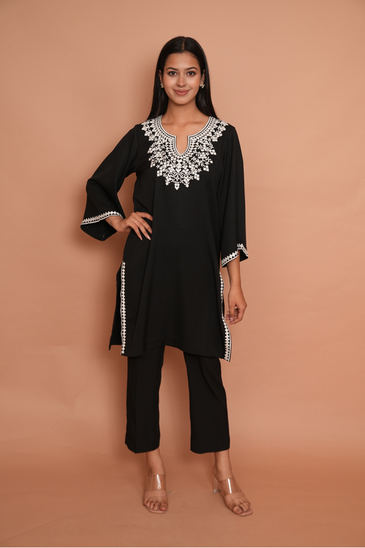 Black Kurta with Pant
