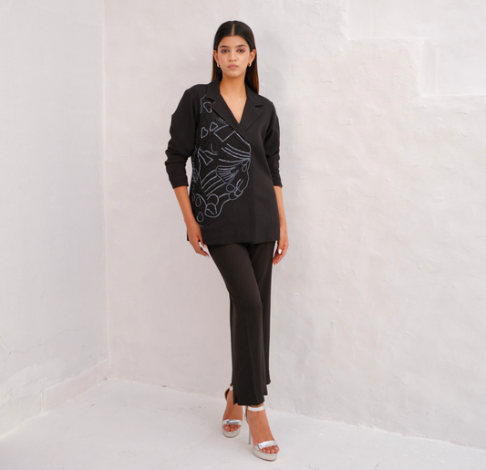 Black Muse Coat Set