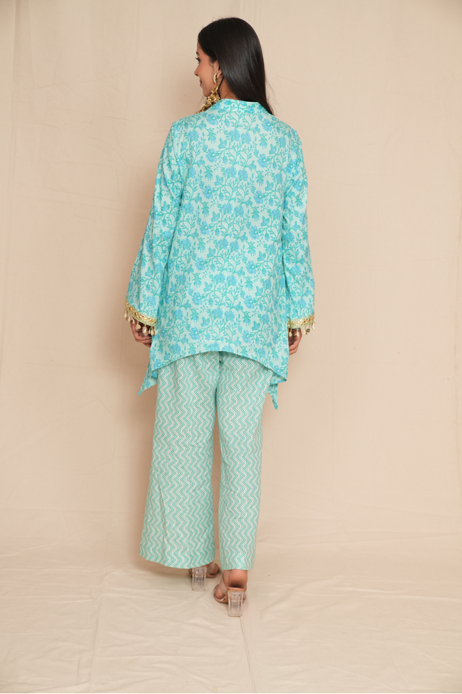 Sky Blue Festive Co-ord set
